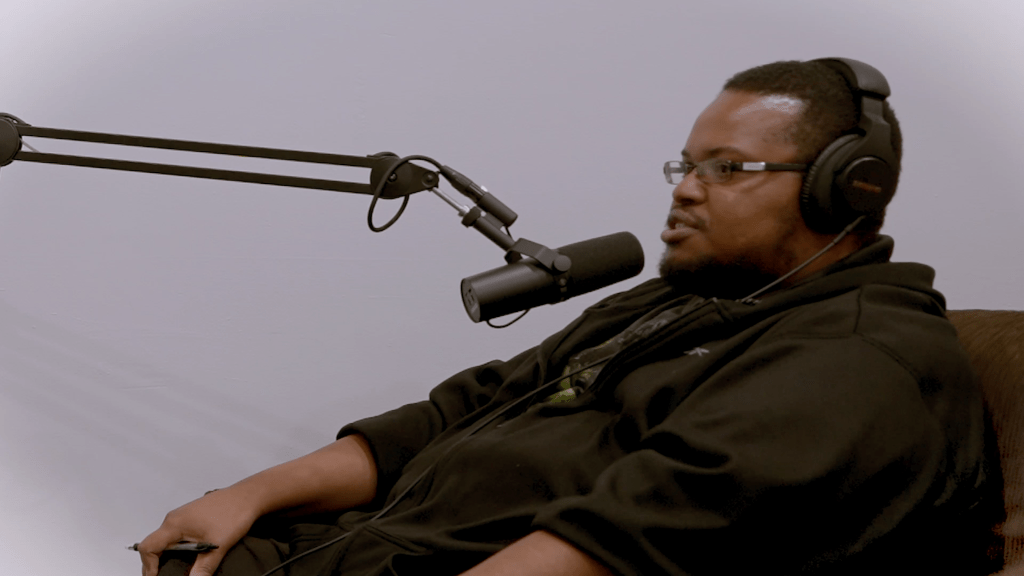 Medene Presley podcasting on God Talk